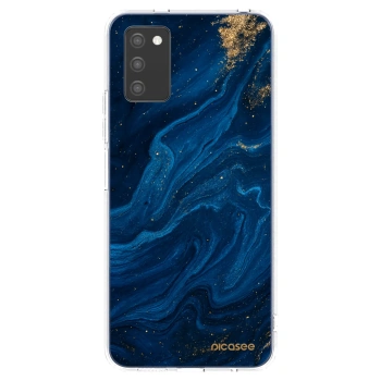 Picasee διαφανής θήκη σιλικόνης Samsung Galaxy A02s A025G - Blue
