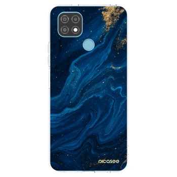 Picasee διαφανής θήκη σιλικόνης Realme C21 - Blue