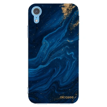 Picasee διαφανής θήκη σιλικόνης Apple iPhone XR - Blue