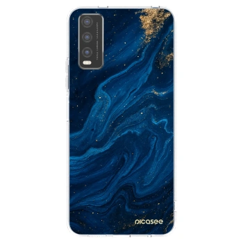 Picasee διαφανής θήκη σιλικόνης Vivo Y20s - Blue