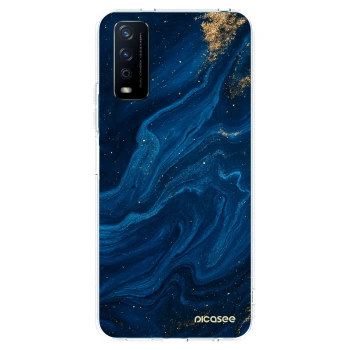 Picasee διαφανής θήκη σιλικόνης Vivo Y11s - Blue