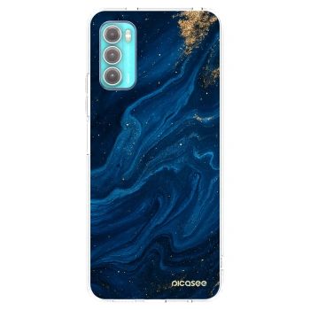 Picasee διαφανής θήκη σιλικόνης Motorola Moto G60 - Blue
