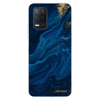 Picasee διαφανής θήκη σιλικόνης Realme 8 5G - Blue