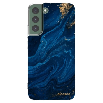 Picasee διαφανής θήκη σιλικόνης Samsung Galaxy S22+ 5G - Blue