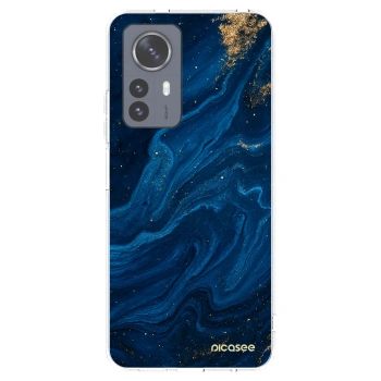 Picasee διαφανής θήκη σιλικόνης Xiaomi 12 Pro - Blue