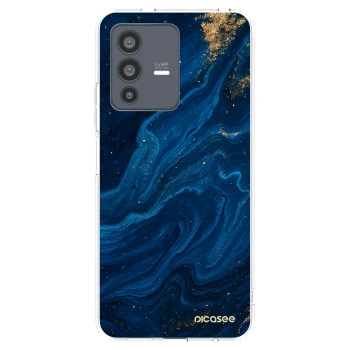 Picasee διαφανής θήκη σιλικόνης Vivo V23 5G - Blue