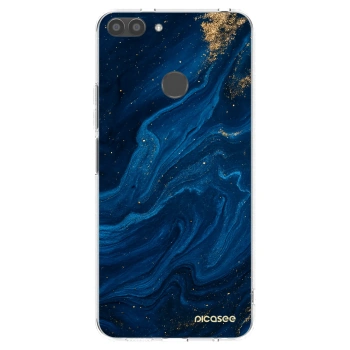 Picasee διαφανής θήκη σιλικόνης Huawei P Smart - Blue