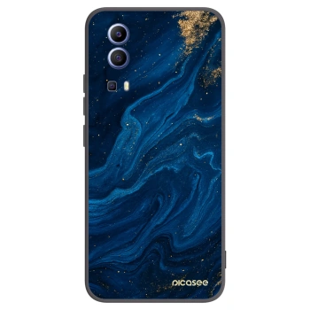 Picasee Μαύρη θήκη σιλικόνης για Vivo Y52 5G - Blue