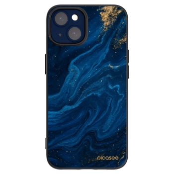 Picasee Μαύρη θήκη σιλικόνης για Apple iPhone 14 - Blue