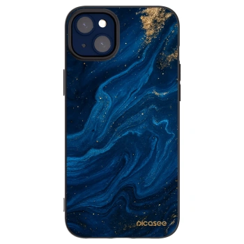 Picasee Μαύρη θήκη σιλικόνης για Apple iPhone 14 Plus - Blue