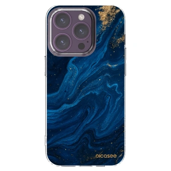 Picasee διαφανής θήκη σιλικόνης Apple iPhone 14 Pro - Blue