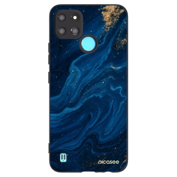 Picasee Μαύρη θήκη σιλικόνης για Realme C21Y - Blue