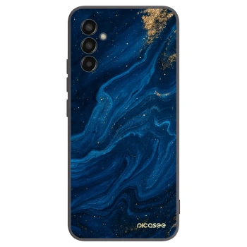 Picasee Μαύρη θήκη σιλικόνης για Samsung Galaxy M13 M135F - Blue