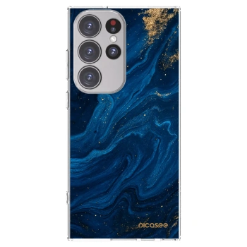 Picasee διαφανής θήκη σιλικόνης Samsung Galaxy S23 Ultra 5G - Blue