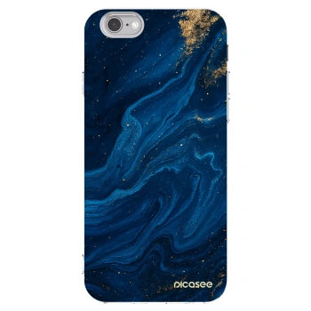 Picasee διαφανής θήκη σιλικόνης Apple iPhone 6/6S - Blue