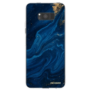 Picasee διαφανής θήκη σιλικόνης Samsung Galaxy S8 G950F - Blue