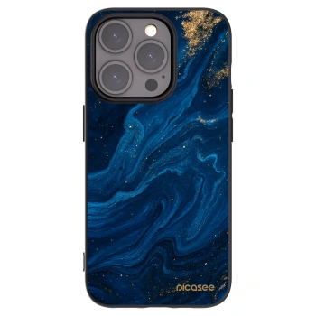 Picasee Μαύρη θήκη σιλικόνης για Apple iPhone 15 Pro - Blue