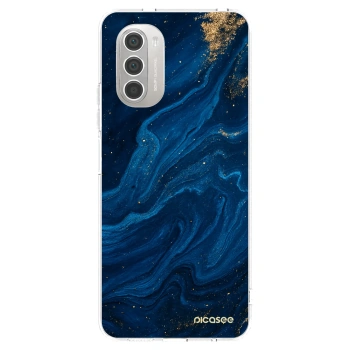 Picasee διαφανής θήκη σιλικόνης Motorola Moto G51 - Blue