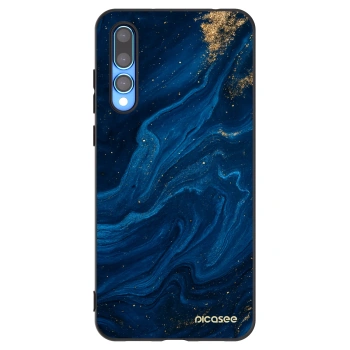 Picasee Μαύρη θήκη σιλικόνης για Huawei P20 Pro - Blue