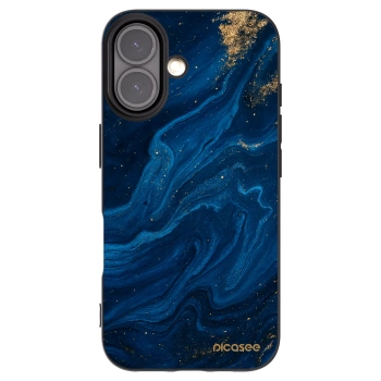 Picasee Μαύρη θήκη σιλικόνης για Apple iPhone 16 - Blue