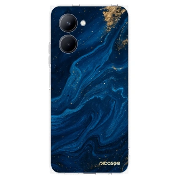 Picasee διαφανής θήκη σιλικόνης Realme C33 (2023) - Blue