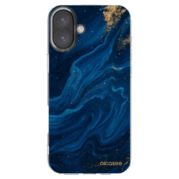 Picasee διαφανής θήκη σιλικόνης Apple iPhone 16 Plus - Blue