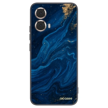 Picasee Μαύρη θήκη σιλικόνης για Motorola Moto G85 - Blue
