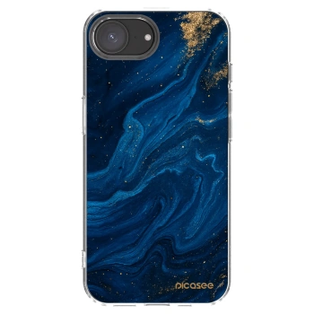 Picasee διαφανής θήκη σιλικόνης Apple iPhone 16e - Blue