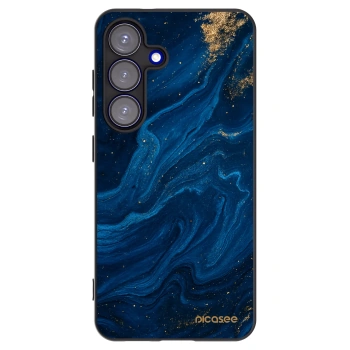 Picasee Μαύρη θήκη σιλικόνης για Samsung Galaxy S25 5G - Blue