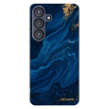 Picasee διαφανής θήκη σιλικόνης Samsung Galaxy S25 5G - Blue