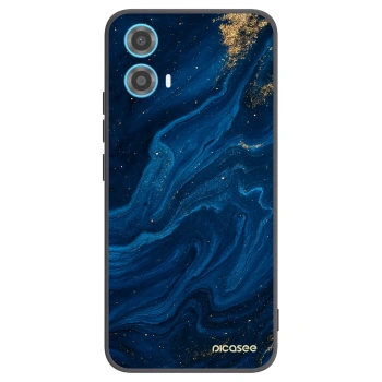 Picasee Μαύρη θήκη σιλικόνης για Motorola Moto G34 5G - Blue