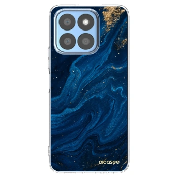 Picasee διαφανής θήκη σιλικόνης Honor X8c - Blue