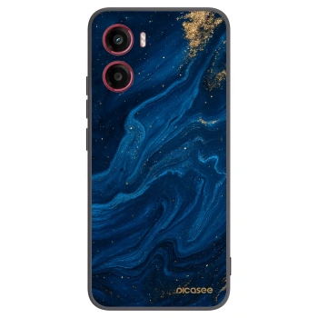 Picasee Μαύρη θήκη σιλικόνης για Motorola Moto G05 - Blue