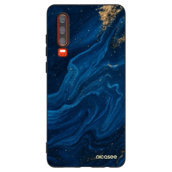 Picasee Μαύρη θήκη σιλικόνης για Huawei P30 - Blue