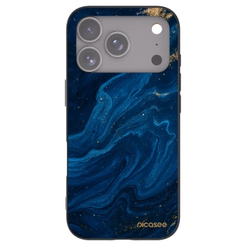 Picasee Μαύρη θήκη σιλικόνης για Apple iPhone 17 Pro - Blue
