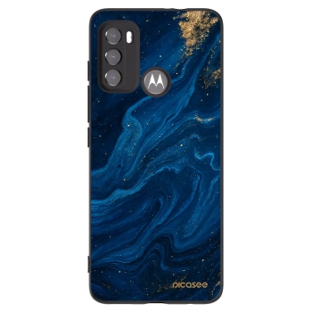 Picasee Μαύρη θήκη σιλικόνης για Motorola Edge 60 5G - Blue