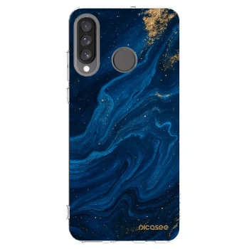 Picasee διαφανής θήκη σιλικόνης Huawei P30 Lite - Blue