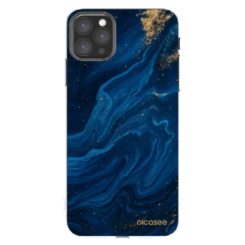 Picasee διαφανής θήκη σιλικόνης Apple iPhone 11 Pro Max - Blue