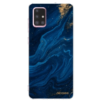 Picasee διαφανής θήκη σιλικόνης Samsung Galaxy A71 A715F - Blue