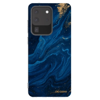 Picasee διαφανής θήκη σιλικόνης Samsung Galaxy S20 Ultra 5G G988F - Blue