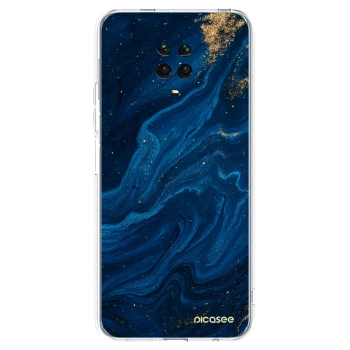 Picasee διαφανής θήκη σιλικόνης Xiaomi Redmi Note 9 Pro - Blue