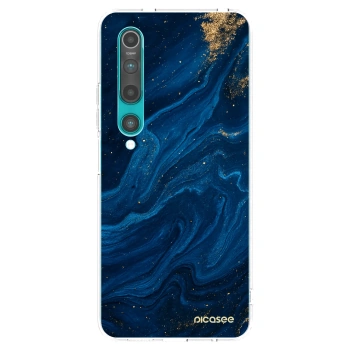 Picasee διαφανής θήκη σιλικόνης Xiaomi Mi 10 - Blue