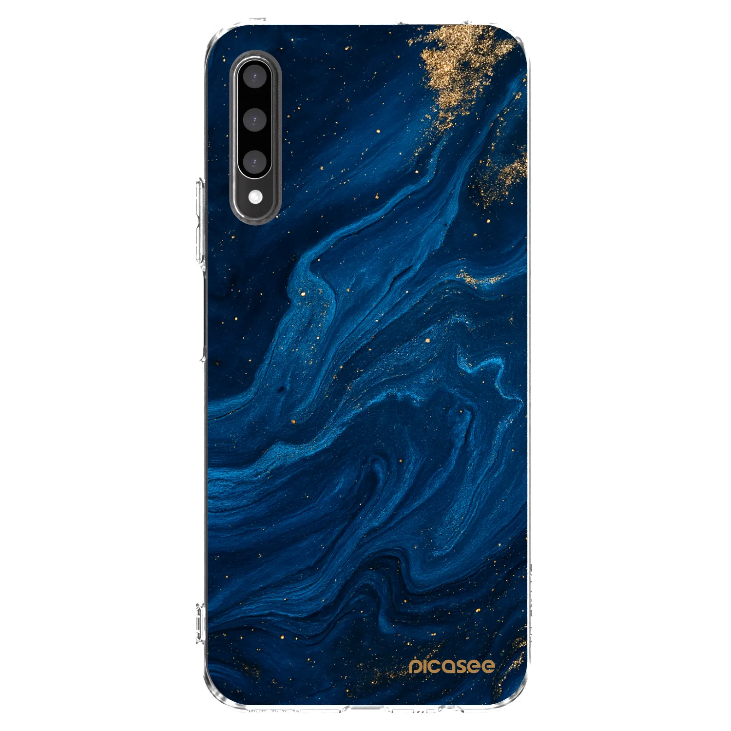 Picasee διαφανής θήκη σιλικόνης Honor 9X Pro - Blue