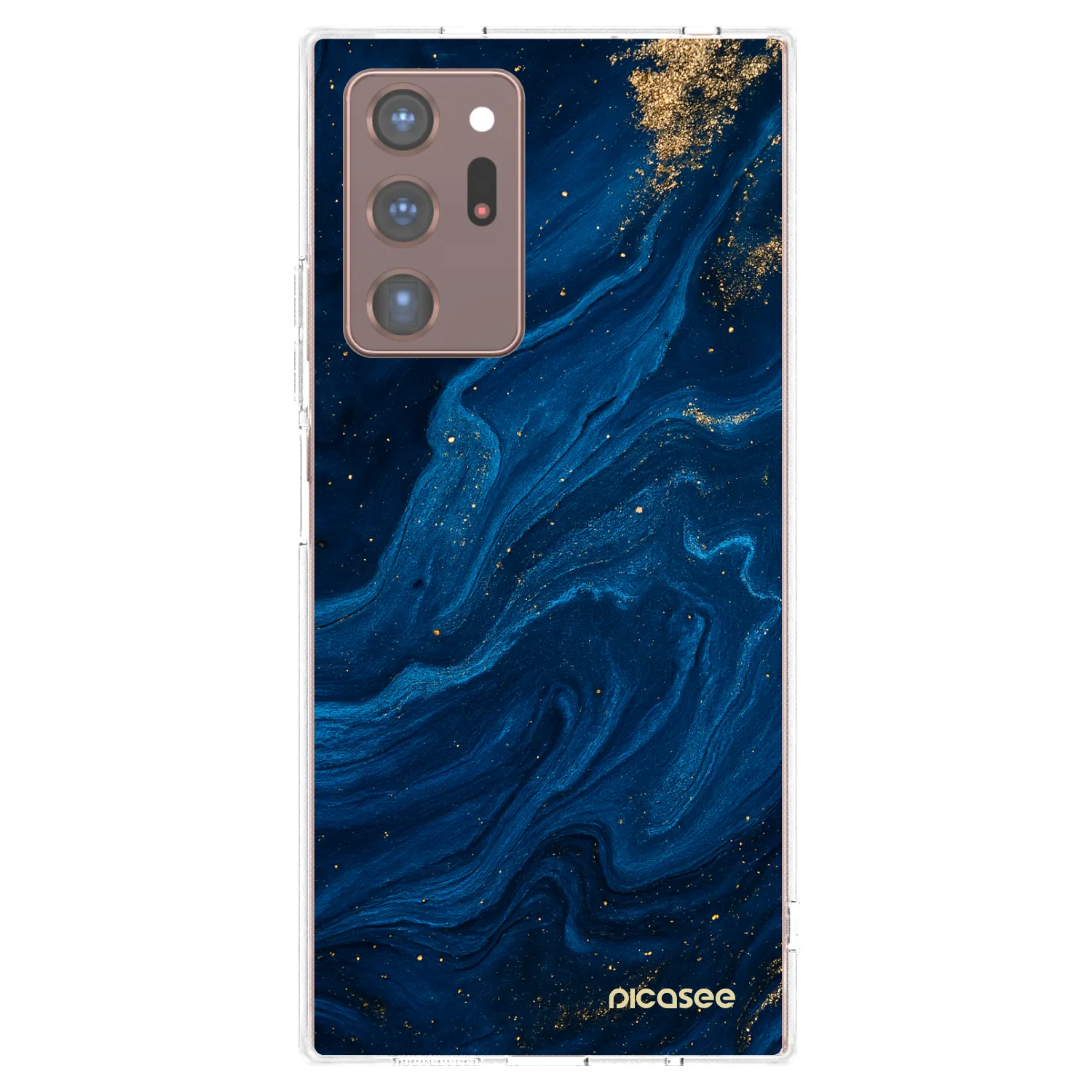 Picasee διαφανής θήκη σιλικόνης Samsung Galaxy Note 20 Ultra - Blue