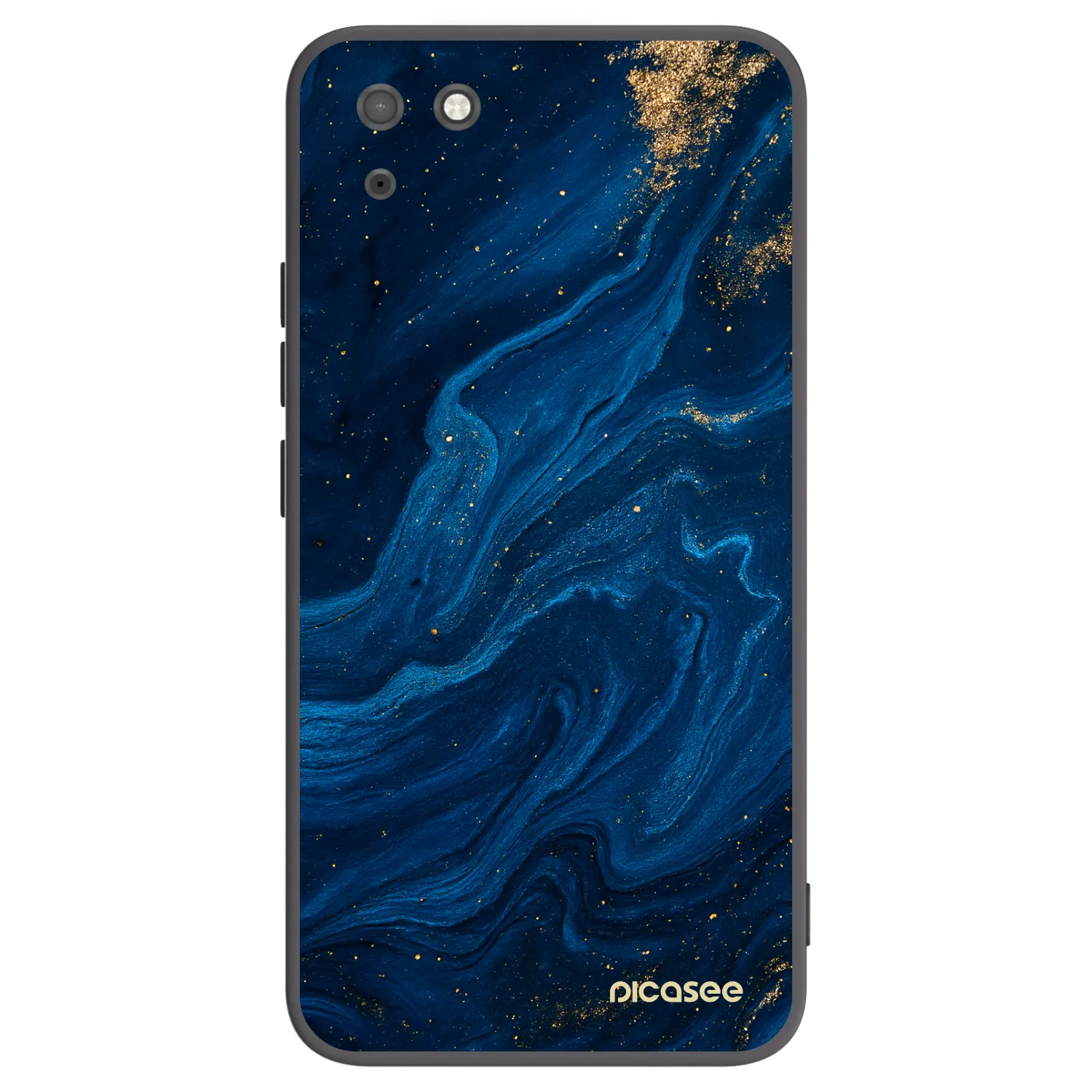 Picasee Μαύρη θήκη σιλικόνης για Huawei Y5P - Blue