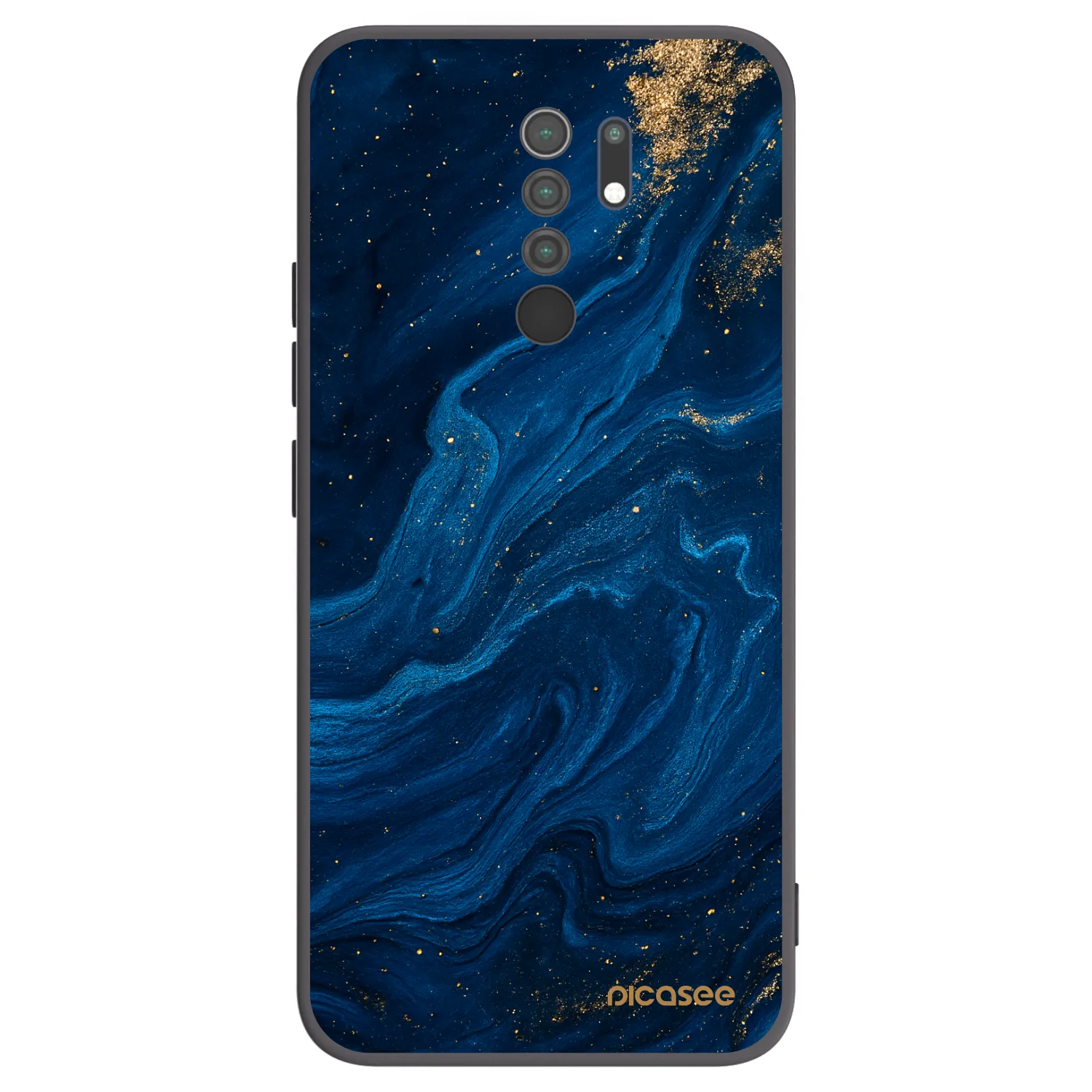 Picasee Μαύρη θήκη σιλικόνης για Xiaomi Redmi 9 - Blue