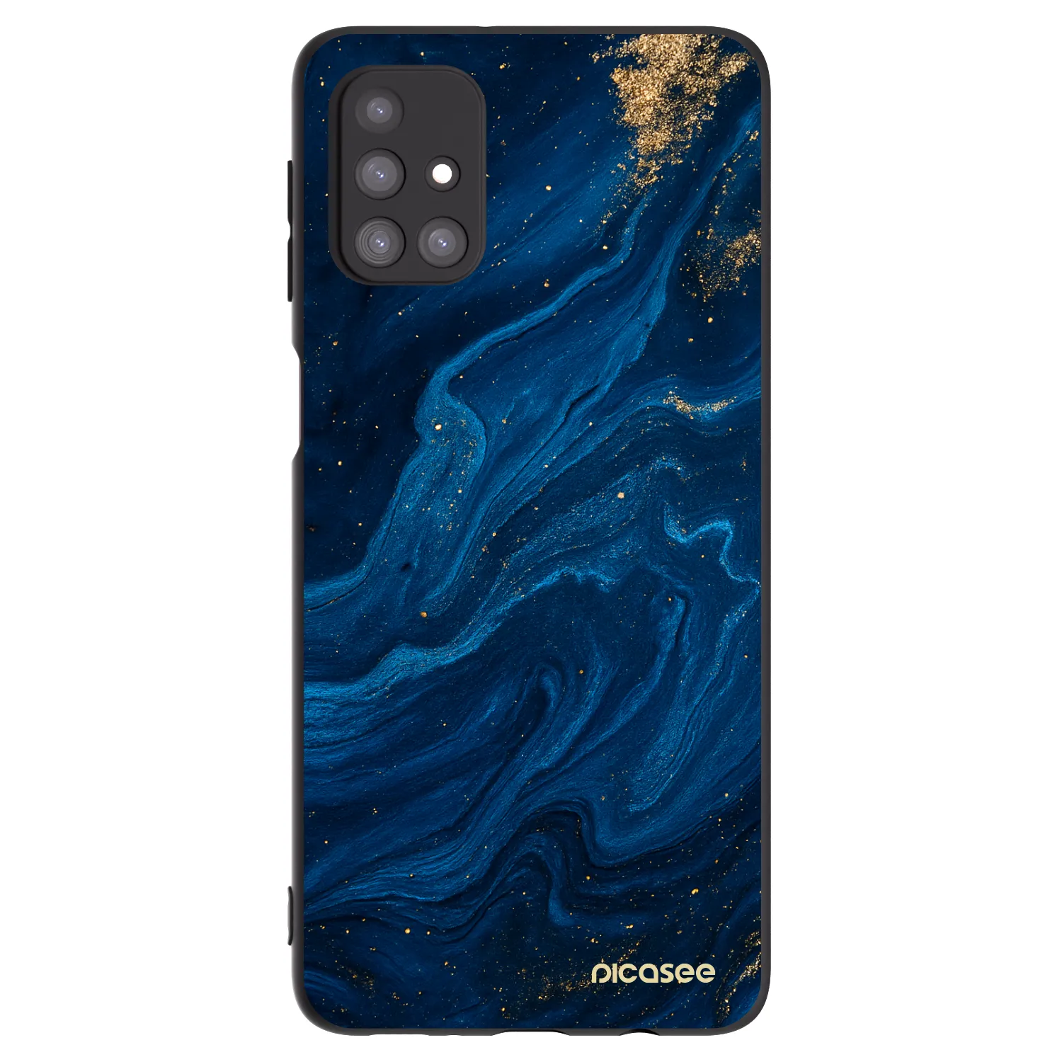 Picasee Μαύρη θήκη σιλικόνης για Samsung Galaxy M31s - Blue