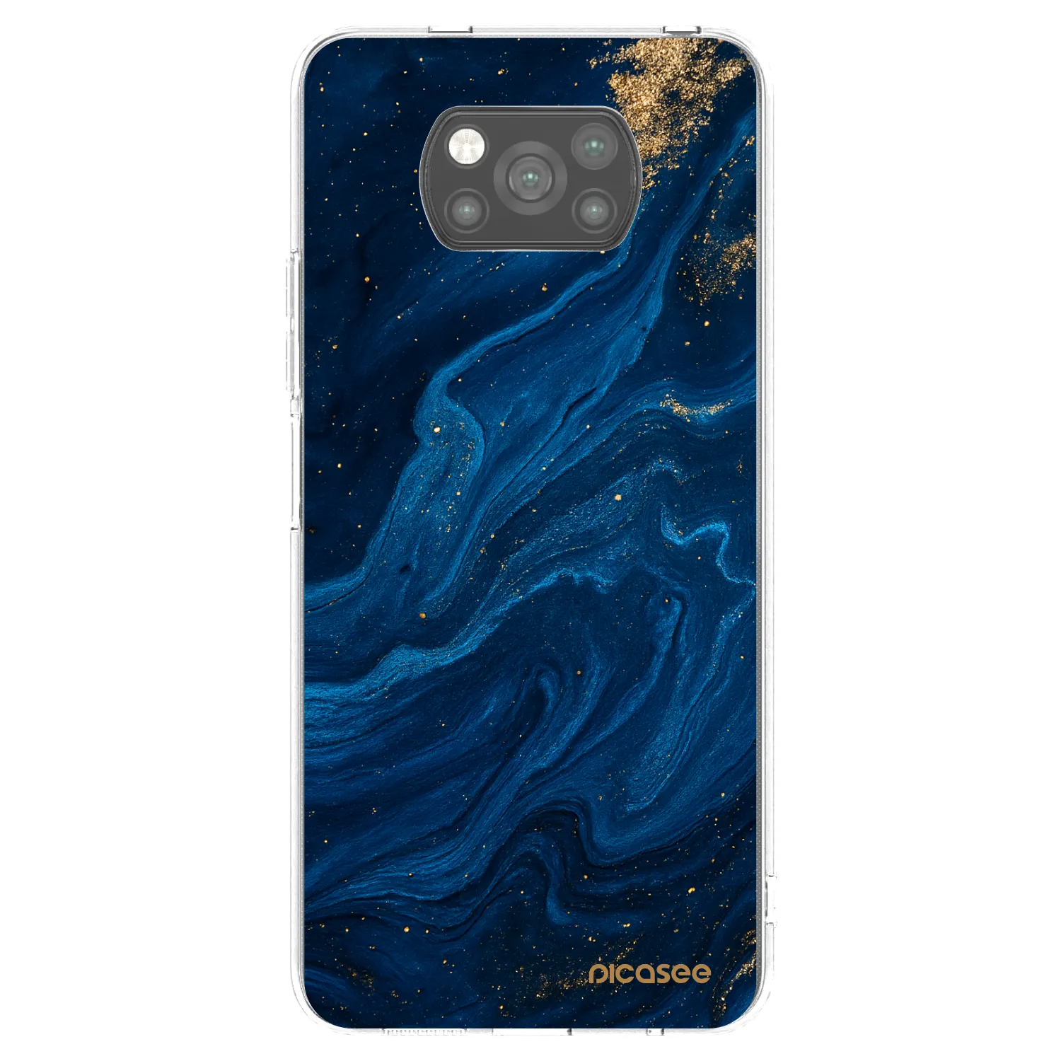 Picasee Μαύρη θήκη σιλικόνης για Xiaomi Poco X3 - Blue