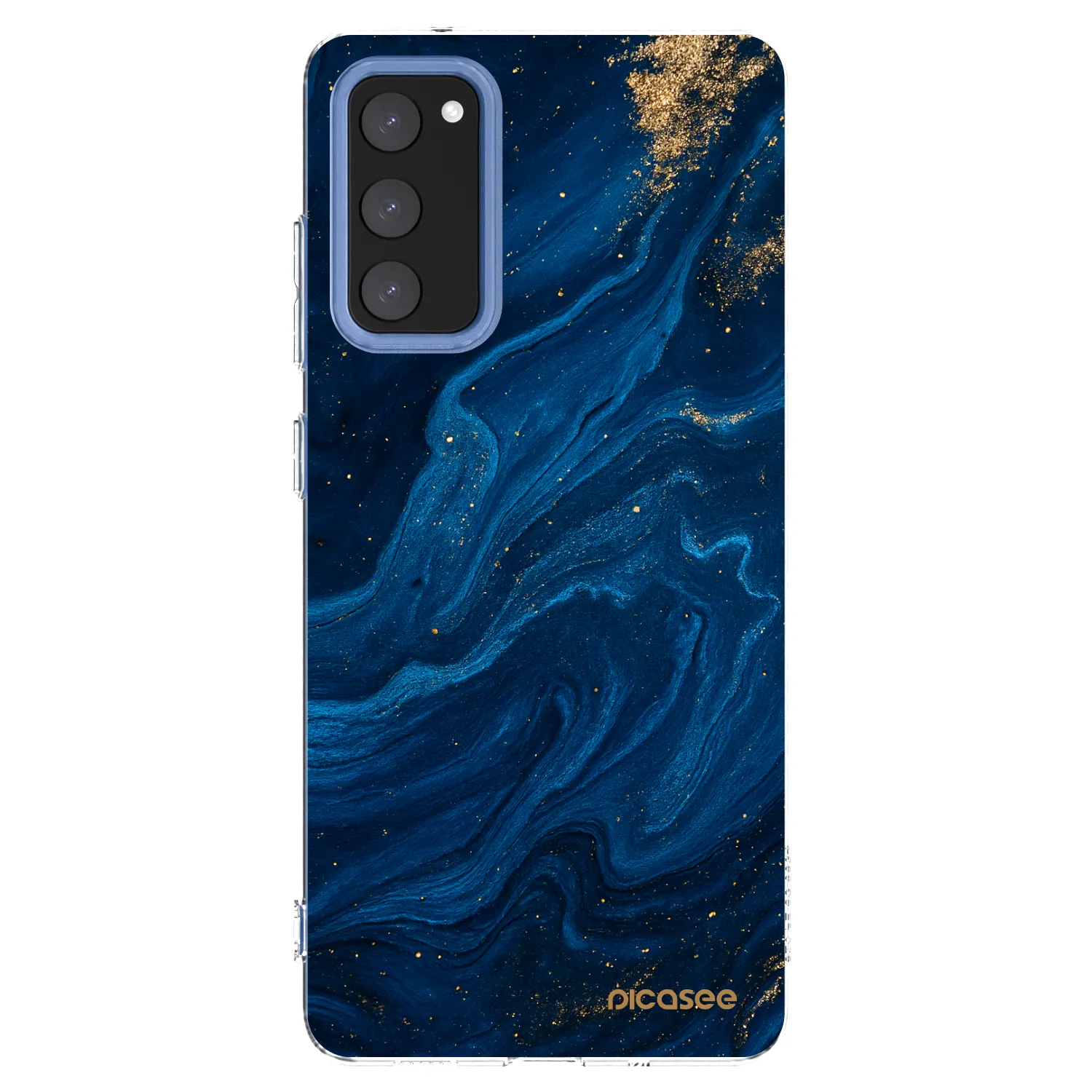 Picasee διαφανής θήκη σιλικόνης Samsung Galaxy S20 FE - Blue