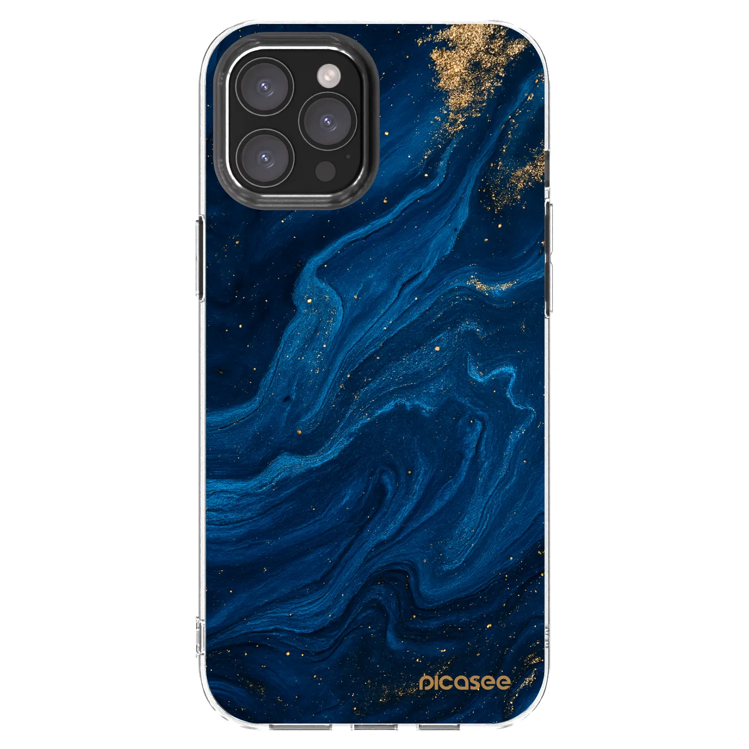 Picasee διαφανής θήκη σιλικόνης Apple iPhone 12 Pro Max - Blue